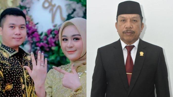 H Muhammad Dahlan Daeng Tawang,  Anggota DPRD Gowa.(kanan). (Kiri) Anaknya melamar mahasiswi semester 5 dengan mahar Rp 2 miliar dan tanah seluas 5.000 meter persegi.