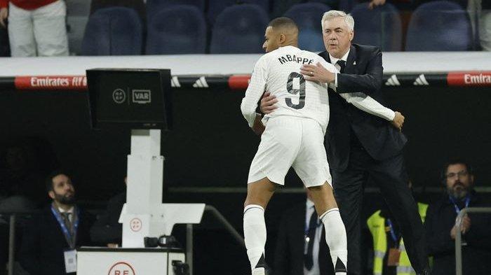 Pelatih Real Madrid, Carlo Ancelotti, memuji Kylian Mbappe sedang berada di puncak dunia