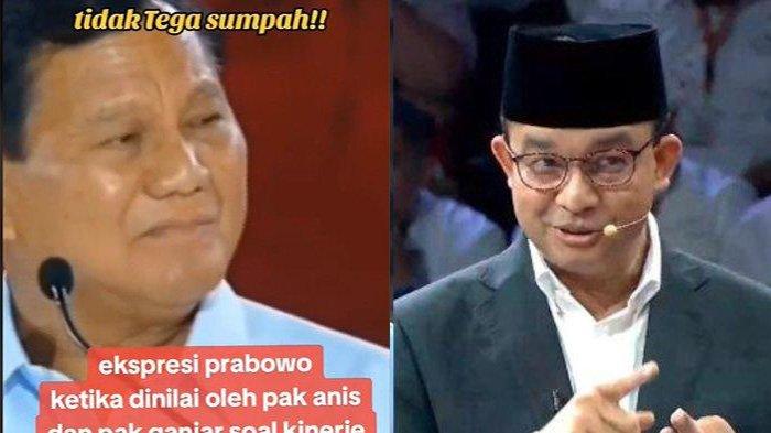 Raut wajah Prabowo saat dinilai Anies Baswedan 11 dari 100