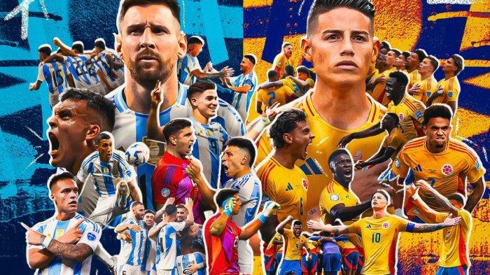 Final Copa America 2024 Argentina vs Kolombia, Senin (15/7/2024)