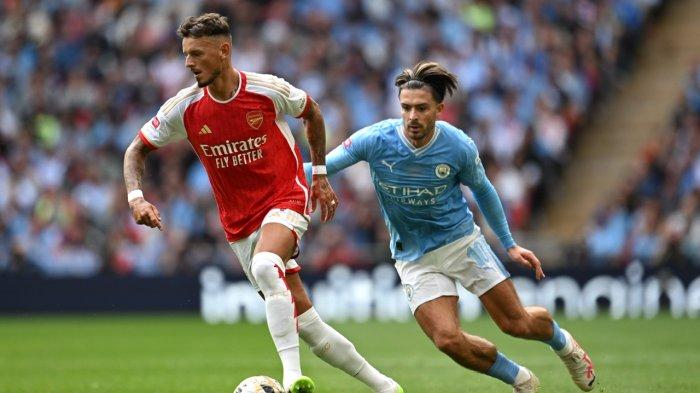 Community Shield 2023 - Arsenal menghadapi Manchester City dengan dimenangkan The Gunners lewat adu penalti, Minggu (6/8/2023)