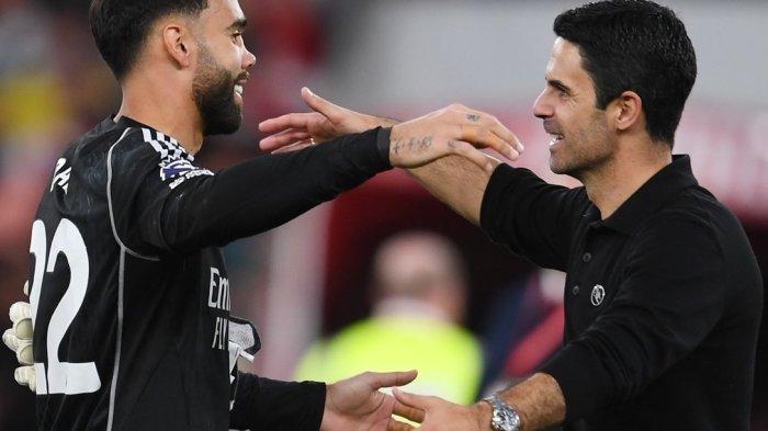 Mikel Arteta akhirnya bisa membawa Arsenal menang atas Manchester City di Liga Inggris pekan ke-8, Minggu (8/10/2023)