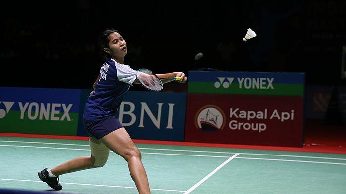 Ester Nurumi Tri Wardoyo dalam pertandingan tunggal putri BATC 2026