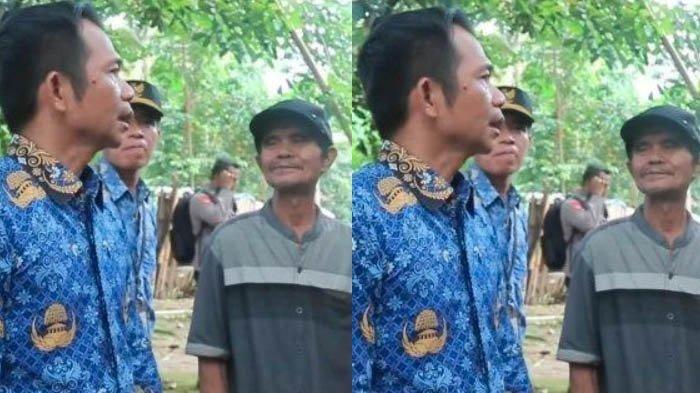 BUPATI BELIKAN TANAH - Bupati Purwakarta, Saepul Bahri Binzein saat berikan bantuan terhadap orangtua yang anaknya jalani pendidikan berkarakter di barak militer. Om Zein, sapaan akrabnya sampai rela menggadaikan SK untuk membelikan tanah.