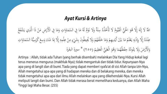 Ayat Kursi Disebut Ayat Paling Diberkahi, 10 Keistimewaan Ini Didapat ...