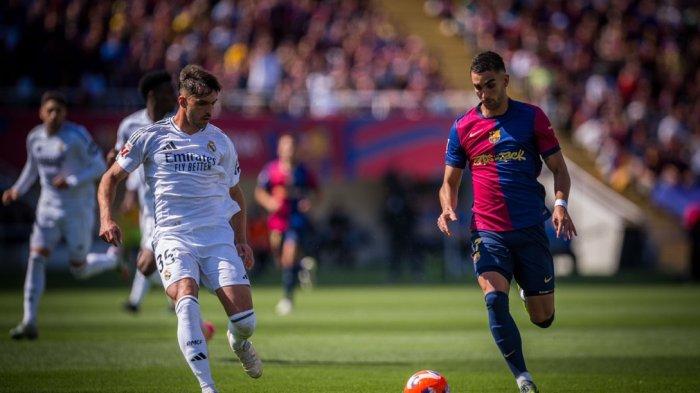 EL CLASICO - Barcelona berhasil memenangi duel El Clasico jilid 4 musim 2024-2025 lawan Real Madrid dengans skor 4-3 dalam lanjutan Liga Spanyol.
