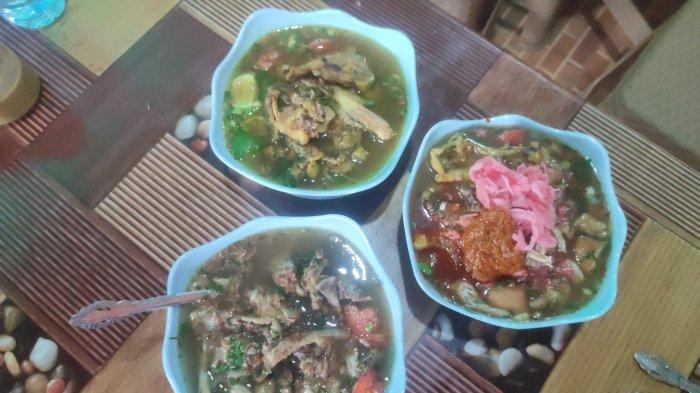Beberapa menu makanan yang favorit dan spesial di Kedai Bunda Ucy yakni Soto Ranjau dan Mie Sop Rendang