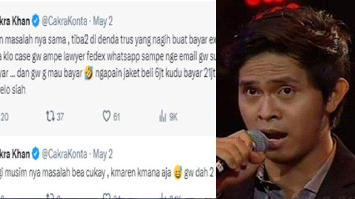 Beli Jaket Rp6 Juta, Penyanyi Cakra Khan Dikenai Pajak Rp21 Juta, Ogah Ambil di Bea Cukai Soetta