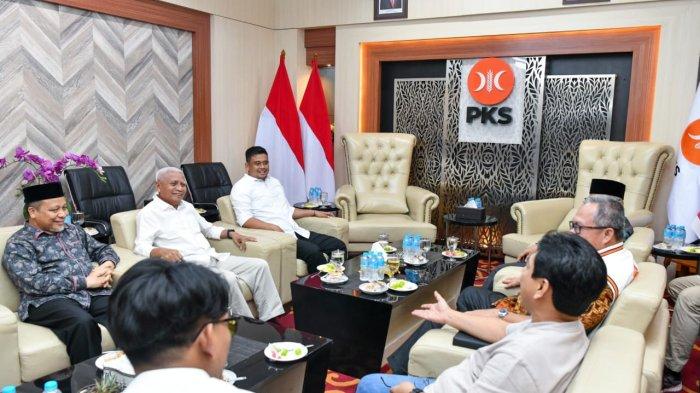 Bobby Nasution saat menyambangi kantor PKS