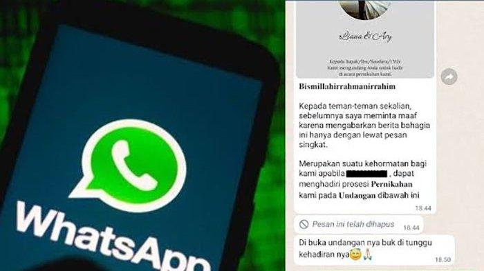 Ramai di media sosial modus pembobolan data terbaru yakni undangan pernikahan elektronik yang dikirim melalui WhatsApp. Jangan klik tautannya.