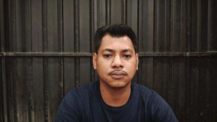 PERSELINGKUHAN - Briptu Solagratia saat diwawancarai TribunAmbon.com, Jumat (11/4/2025).