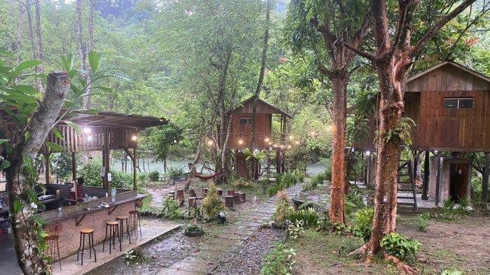 Bua Guest House, penginapan yang berada di Tangkahan, Desa Namu Sialang, Kecamatan Sei Batang Serangan, Kabupaten Langkat.