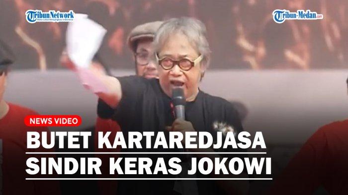 Budayawan Butet Kartaredjasa menyindir keras Presiden Jokowi