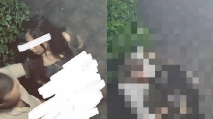 Bule dan wanita WNI terekam CCTV mesuk di depan rumah warga Jalan Kayu Aya, Lingkungan Banjar Taman, Kelurahan Kerobokan Kelod, Badung, Bali pada Sabtu (9/9/2023) sekitar pukul 00.45.