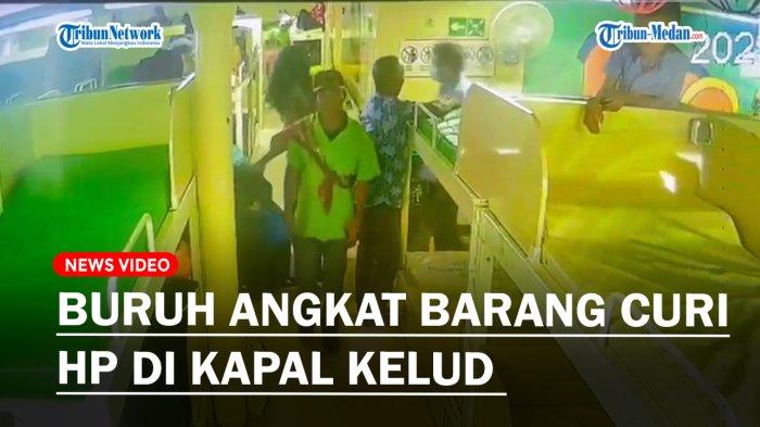 Seorang kuli angkat barang atau Porter, nekat mencuri handphone milik penumpang di atas kapal KM Kelud di Pelabuhan Belawan.