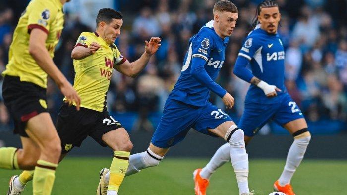 Hasil Liga Inggris - Chelsea ditahan imbang Burnley 2-2 di Stamford Bridge, Sabtu (30/3/2024)