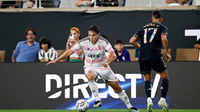 Juventus dan Real Madrid bertemu dalam laga uji cobapramusim 2023-2024 di Amerika Serikat (AS), hasilnya 3-1 untuk kemenangan Bianconeri. (Juventus)