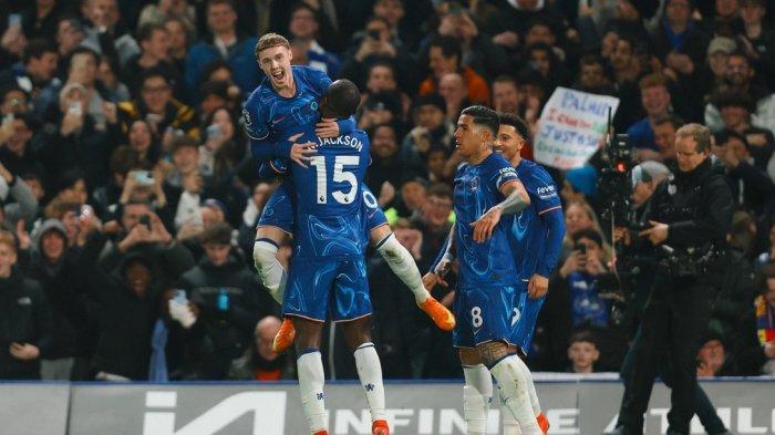Gelandang Chelsea, Cole Palmer selebrasi  