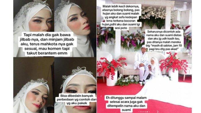 Curhat Pengantin Wanita Kecewa MUA Terlalu Santuy,Hijab Lupa Bawa, Gaun Kebesaran, Dekor tak Sesuai