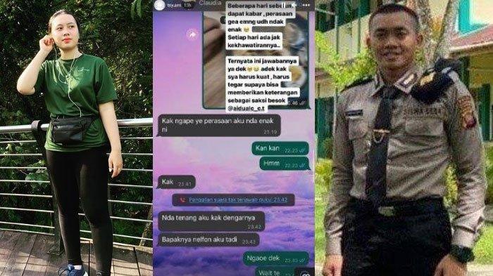 Curhatan Pilu Claudia Tesa kekasih Bripda Ignatius