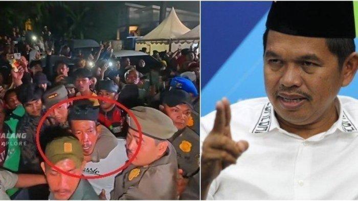 DEDI MULYADI DISIRAM AIR- Detik-detik Gubernur Jawa Barat Dedi Mulyadi disiram air oleh pria misterius saat kunjungan ke Bekasi. Pelaku mengaku spontan karena anaknya kegencet.