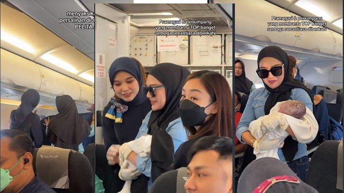 DETIK-DETIK Menegangkan Penumpang Melahirkan dalam Pesawat Jakarta-Surabaya, Ditolong MUA
