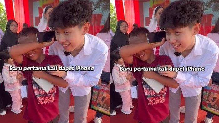 DIDUGA BERBOHONG: Tangkapan layar sosok bocah dituduh bohong demi dapat hadiah iPhone dari Willie Salim. Ibu dari bocah tersebut marah karena anaknya dibully netizen di media sosial, disadur pada Minggu (13/4/2025).