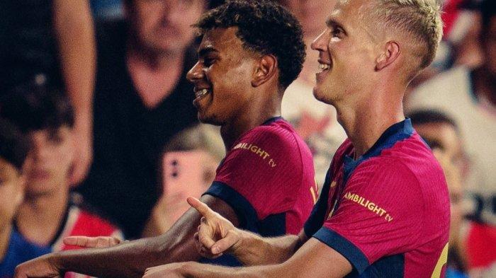 Barcelona menang comeback atas Rayo Vallecano skor 1-2 di pekan ke-3 Liga Spanyol 2024-2025. Dani Olmo jadi pahlawan kemenangan Barcelona