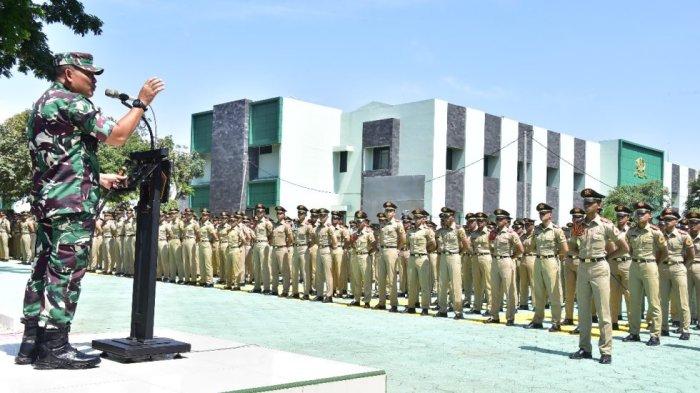Komandan Resimen Taruna (Danmentar) Akmil di Lapangan Mako Mentar Akademi Militer (Akmil) Magelang. (Istimewa)