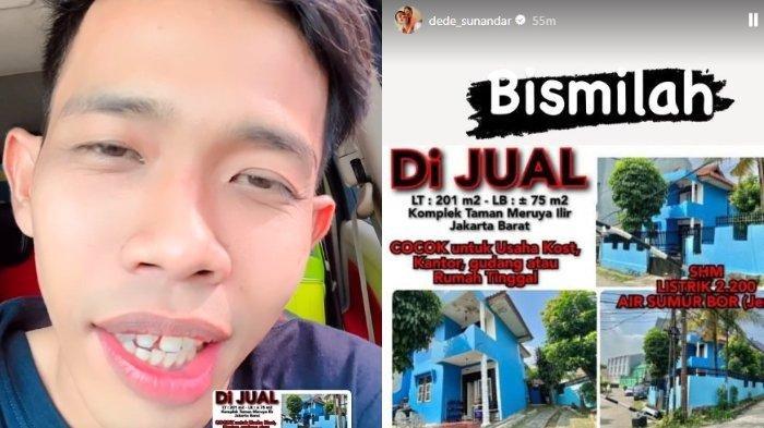 Setelah menjual dua mobilnya, komedia Dede Sunandar kembali heboh dengan menjual rumahnya di Jakarta Barat. 