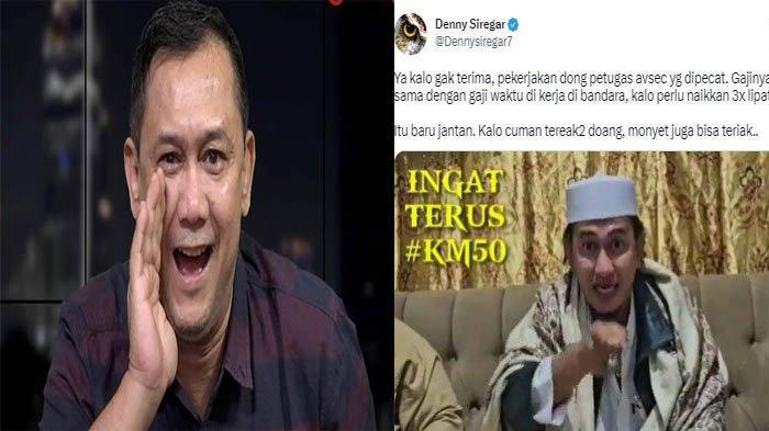Denny Siregar menantang Bahar Bin Smith untuk mempekerjakan tiga pegawai itu. 