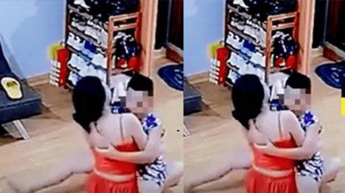 Detik-detik Pria Pergoki Istri Kelewat Mesra dengan Anak Laki-lakinya Lewat CCTV , Videonya Miris