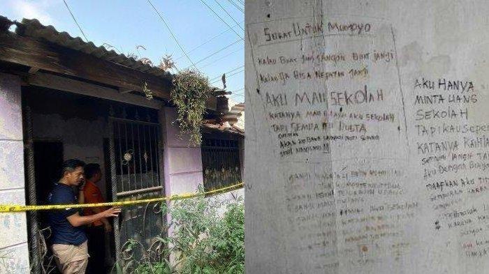 Dua kerangka ibu dan anak yang berada di rumah di Kompleks Tanimulya Indah, RT 10/RW 15, Desa Tanimulya, Kecamatan Ngamprah meninggalkan pesan sedih.