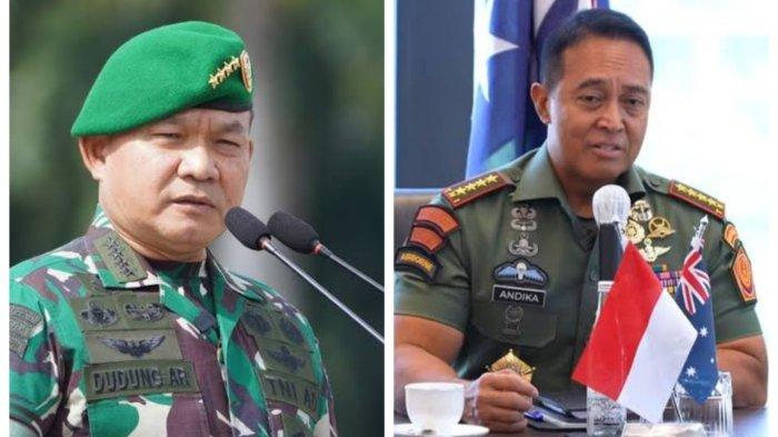 Mantan KASAD Dudung Abdurahman berhadapan dengan mantan Panglima TNI Andika Perkasa di Pilgub Jateng 2024. (Istimewa/Tribun-medan.com)