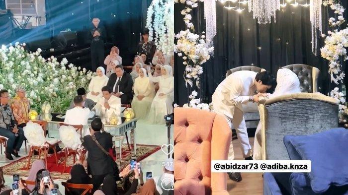 Momen akad pernikahan Adiba dan Egy (Instagram @@antzcreatorr)