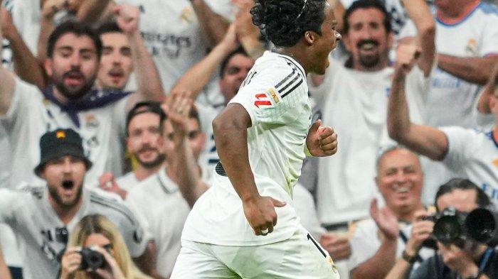 Endrick cetak gol saat laga Real Madrid vs Real Valladolid pada pekan ke-2 Liga Spanyol 2024-2025