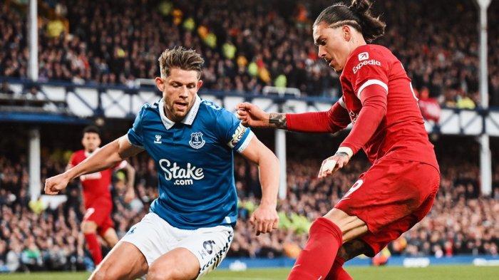Hasil Liga Inggris - Liverpool kalah dari Everton dengan skor 2-0 pada laga tunda pekan ke-29, Kamis (25/4/2024)
