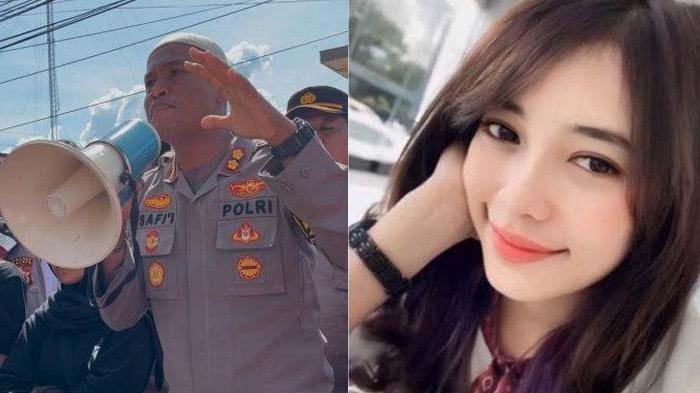 FAKTA BARU: Kapolres Palopo, AKBP Safii Nafsikin (kiri) temui Amara For Feni Ere saat unjuk rasa depan Mapolres Palopo, Senin (10/3/2025). Fakta baru ponsel Feni Ere masih aktif usai hilang
