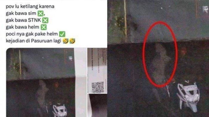 FAKTA Sebenarnya Pria Ditilang karena Bonceng Pocong Tak Pakai Helm, Polres Pasuruan: Itu Bohong