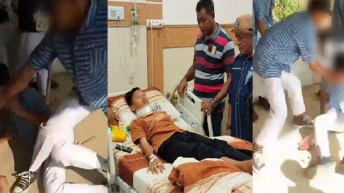 FF (14), siswa SMP yang menjadi korban perundungan di Cilacap, Jawa Tengah, harus dilarikan ke rumah sakit.