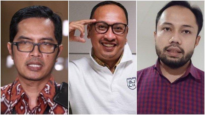 Tiga pengacara mantan Menteri Pertanian Syahrul Yasin Limpo (SYL). Ketiganya adalah Febri Diansyah, Rasamala Aritonang, dan Donal Fariz.