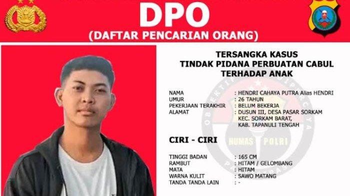 Foto Hendri Cahaya Putra (26) tersangka dugaan pencabulan yang diduga telah menyodomi 30 anak laki-laki di Kecamatan Sorkam Barat, Kabupaten Tapanuli Tengah.