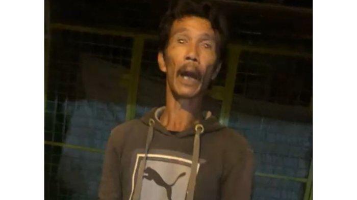 Tampang terduga pelaku, yang kepergok saat hendak melakukan pencurian di warung bakso goreng dan pisang goreng di Simpang Jalan Tuasan - Tempuling, Kecamatan Medan Tembung.