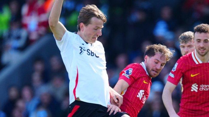 HASIL LIGA INGGRIS - Fulham berhasil mengalahkan Liverpool dengan skor 3-2 pada pekan ke-31 Liga Inggris 2024-2025, Minggu (6/4/2025).
