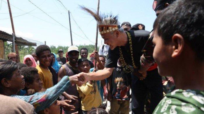 Capres Nomor Urut 3, Ganjar Pranowo Kunjungi Kabupaten Sorong, Papua Barat Daya