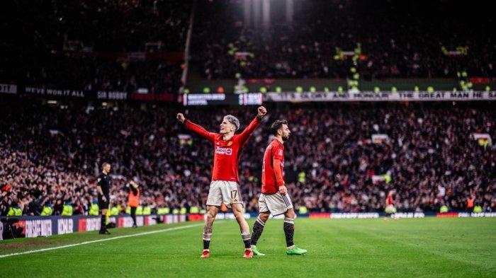 Selebrasi Alezandro Garnacho di Old Trafford