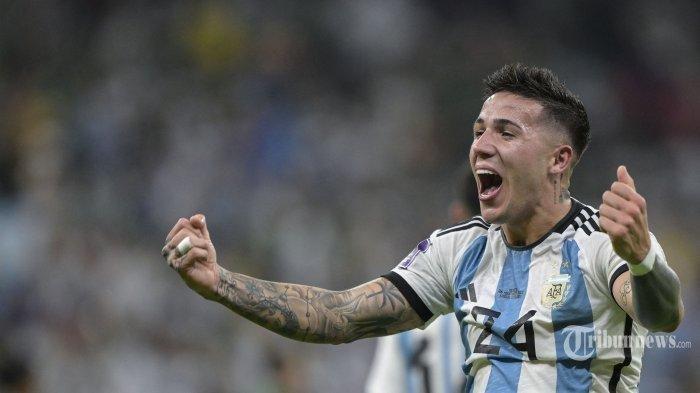 Gelandang Timnas Argentina Enzo Fernandes