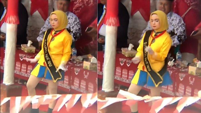 Seorang wanita diduga bernama Gitapati Nuraini dikecam warganet karena menggunakan jilbab tapi pakai rok pendek dan joget pargoy. Dianggap melakukan penistaan agama