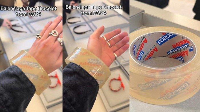 HARGANYA Rp51 Juta, Gelang Mirip Selotip Keluaran Brand Balenciaga Ini ...