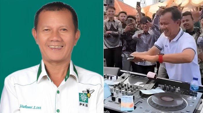 SAWER DJ- Hatami, Anggota DPRD Lampung sawer DJ viral di media sosial dan dikritik warganet.